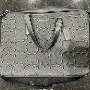 Coach signature leather laptop/computer bag- only used once